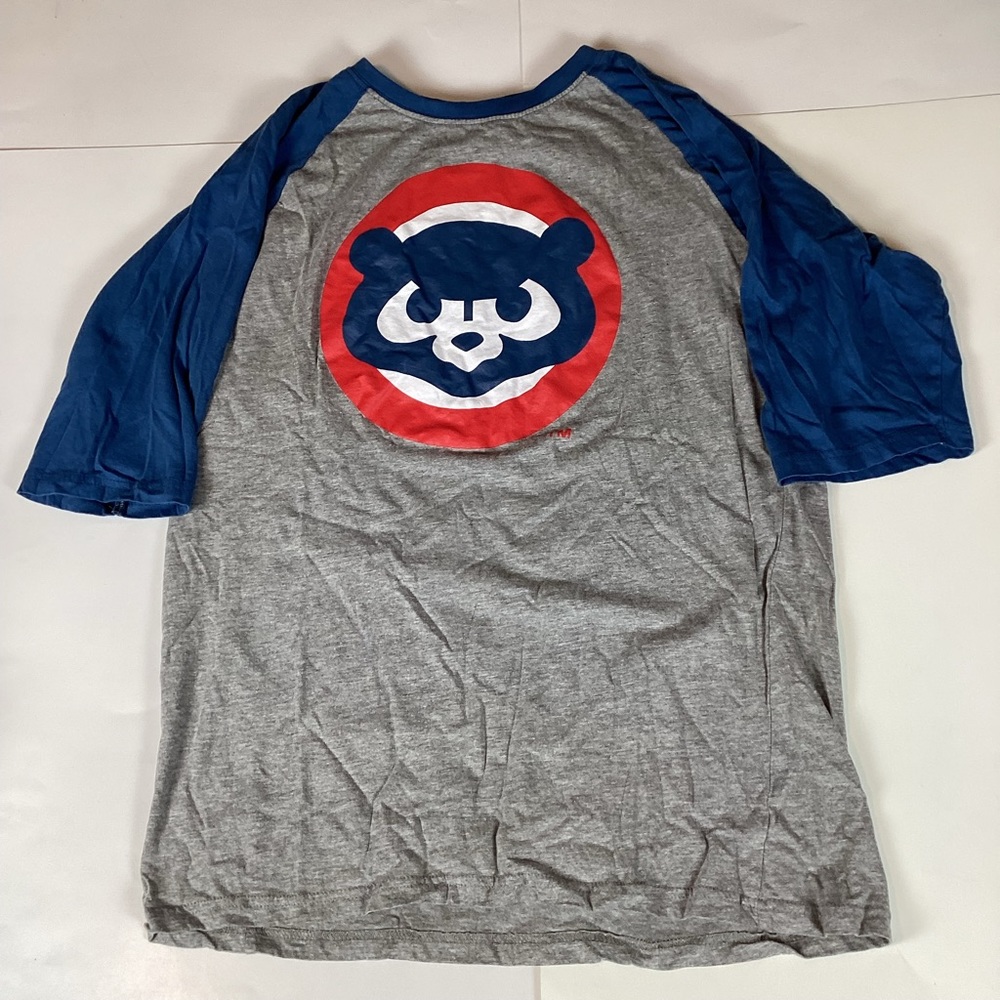 Chicago Cubs Womens T Shirt Size Large Stretch Comfort Baseball MLB Crew Neck